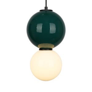 Lustra Verde - Alb LED becuri Pieve - Img 2