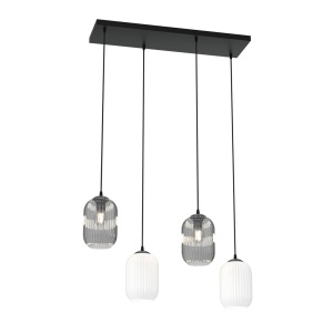 Lustra VERDI 4 Negru MIX