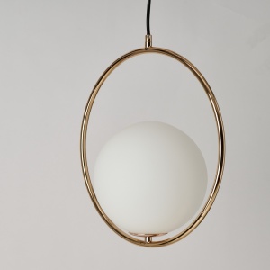 Pendul auriu cu glob alb JUMBO 1 PENDANT - Img 6