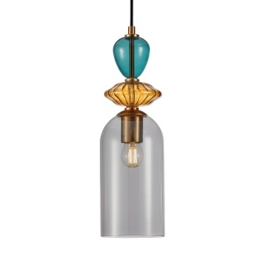 Pendul Busco Multicolor 1xE27 fumuriu - Img 2