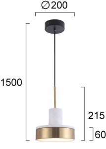 Pendul LED 3000K Lithos 4295200 - Img 3