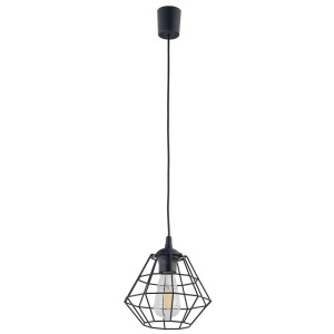 Pendul Negru 1xE27 DIAMOND 6207TK