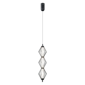 Pendul Sevil Negru chrom 3 x LED