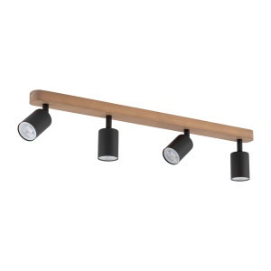 Plafoniera/ Aplica perete Bej Negru 4xGU10 TOP 3293TK - Img 2
