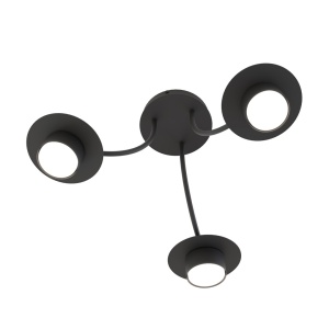 Plafoniera ENSO 3 Negru - Img 2