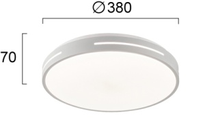 Plafoniera LED 3000K Alexia 4287700 - Img 3