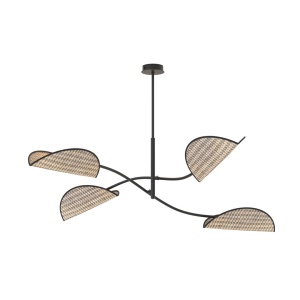Plafoniera LOTUS 4 Negru Maro