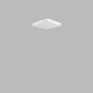 Plafoniera moderna alba patrata cu led 4000k Saona Superficie S