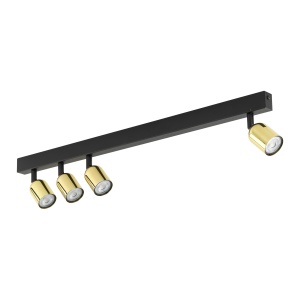 Plafoniera Negru Auriu 4xGU10 TOP 6314TK - Img 1