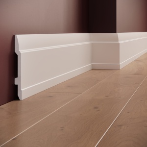 Plinta decorativa din polimer rigid S24 - 14.8x1.4x200 cm