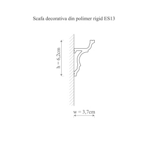 Scafa polimer rigid, Manavi, ES13 - 6.2x3.7x200 cm - Img 2