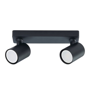 Spot aplicat Snow New 2 Negru 2xGU10 - Img 1