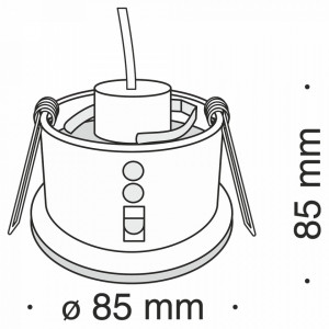 Spot incastrat Maytoni Zoom Negru-01B IP65 - Img 4