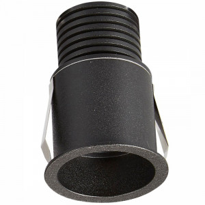 Spot incastrat modern negru rotund 4000k Guincho M