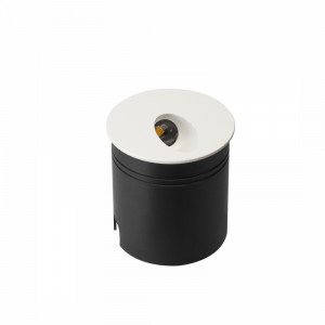 Spot incastrat modern pentru scara alb rotund Aspen