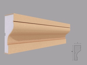 Ancadrament fereastra exterior FP105 dimensiuni 130x55x2000mm - Img 1