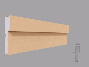 Ancadrament fereastra exterior FP111 dimensiuni 125x35x2000mm - Img 1
