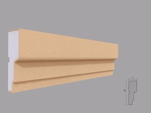 Ancadrament fereastra exterior FP117 dimensiuni 140x40x2000mm - Img 1