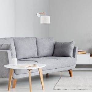 Aplica perete Alb Bej 1xE27 ALBERO 6555TK - Img 2