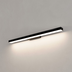 Aplica perete Aqua 66,5 cm Negru IP44 LED CCT - Img 1