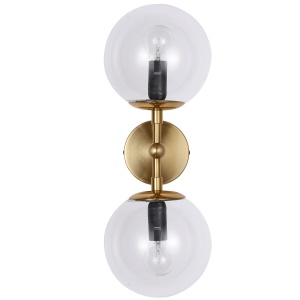 Aplica perete Dorado Auriu-Transparent 2xE14