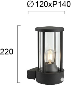 Aplica perete exterior E27 Aspen 4286100 - Img 2