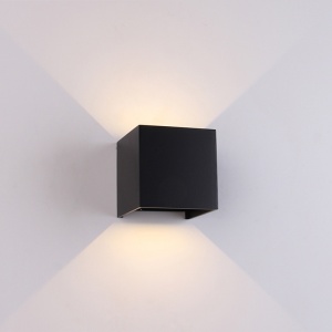 Aplica perete exterior LED* 2*6W 2700K dimabil Negru DAVOS 8601 - Img 1