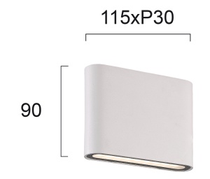 Aplica perete exterior LED 3000K Argon 4226800 - Img 2