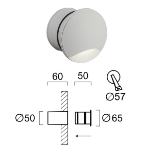 Aplica perete exterior LED 3000K Ithaki 4261900 - Img 4