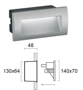 Aplica perete exterior LED 3000K Riva 4124900 - Img 2