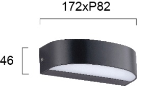 Aplica perete exterior LED 3000K Sifnos 4282800 - Img 2