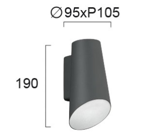 Aplica perete exterior LED 3000K Vista 4260500 - Img 2