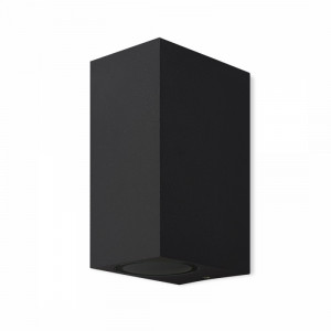 Aplica perete exterior moderna neagra patrata Kandanchu M