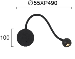 Aplica perete LED 3000K Sebastian 4270900 - Img 2