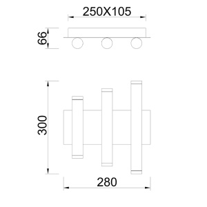 Aplica perete LED 36W 3000K CALA 8190 - Img 2