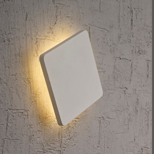 Aplica perete moderna alba patrata cu led Bora Bora XS