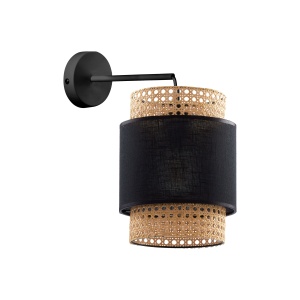 Aplica perete Negru 1xE27 BOHO 6550TK - Img 1