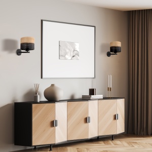 Aplica perete Negru 1xE27 NICOL 6539TK - Img 2