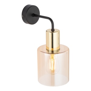 Aplica perete Negru Auriu 1xE27 SIERRA 6664TK - Img 2