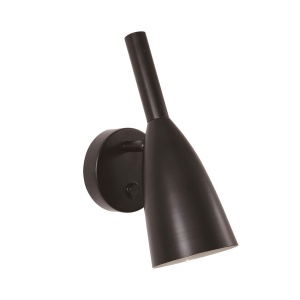 Aplica perete Solin Negru 1xE14