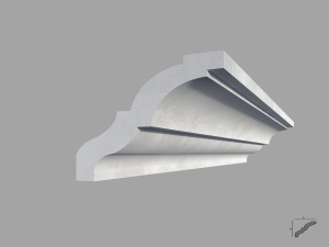 Bagheta de colt / Cornisa de interior BC09 dimensiuni 70x70x2000mm - Img 1