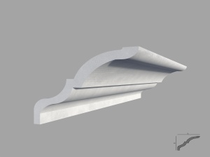 Bagheta de colt / Cornisa de interior BC17 dimensiuni 100x115x2000mm