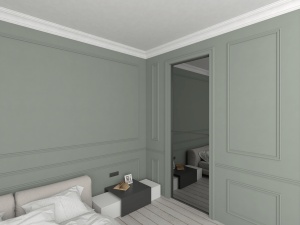 Bagheta de colt / Cornisa de interior BC24-12 dimensiuni 120x120x2000mm - Img 3