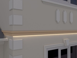 Brau decorativ de exterior FP325 dimensiuni 150x50x2000mm - Img 3
