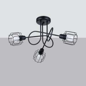 Candelabru BELUCI 3S Negru - Img 2