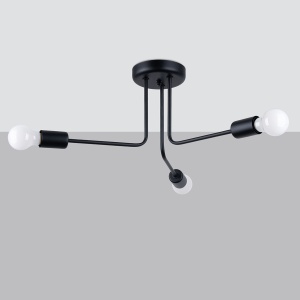Candelabru NORAH 3 Negru - Img 2