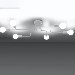 Candelabru VECTOR 6 Alb - Img 3