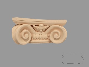 Capitel pentru pilastru FP705 dimensiuni 230x80x560mm - Img 3