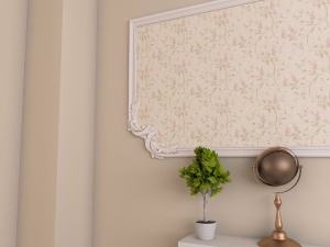 Coltar poliuretan floral pentru brau CBR03 dimensiuni 335x30x335mm - Img 3