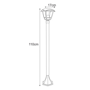 Lampa de gradina K-8202 - NAPOLI - Img 2